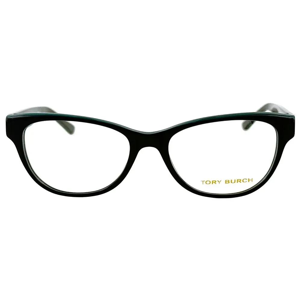 Tory Burch TY2065 Womens Plastic Eyeglass Frame 1598 Navy Turquoise Hunter 53-17